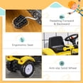 thumbnail image 4 of Aosom Kids Manual Pedal Ride-On Excavator with Front Loader Digger, Ride-On Tractor for 3 Year Old, Yellow, 4 of 5
