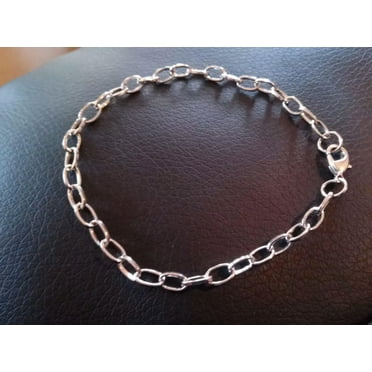 U8MO 10 Charm Bracelets Antiqued Silver Link Bracelets Wholesale Bracelet Blanks