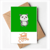 Panda Fat Animal Art Deco Fashion Thank You Cards Envelopes Blank Note