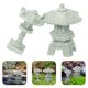 thumbnail image 5 of Estatua de Pagoda de jardín Zen, modelo de Mini Pagoda, torre de Pagoda en miniatura, decoración, 2 uds., 5 of 5