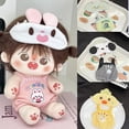thumbnail image 4 of Conjunto de mono de peluche de algodón para bebé, vestido de juguete DIY de animal lindo para bebé, 3 V3 para 20cm, accesorios para muñecas de peluche de pato enfadado, 4 of 5