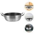 thumbnail image 3 of Cooking Pot Stainless Steel Double Handle For Home Cooks In Cooking 1Pcs 11.79X7.94X3.22in, 3 of 9