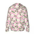 thumbnail image 3 of Balery Daisies Flowers Men's Women's UPF 50+ Sun Protection Lightweight Hoodie Performance Long Sleeve Shirt for Fishing Running-Large, 3 of 9