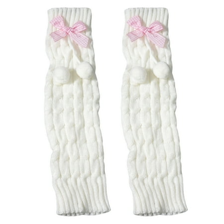 

FAIOIN Women Knit Winter Leg Warmers Loose Style Lady Boots Knee High Boot Stockings