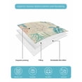 thumbnail image 4 of Twin XL Quilt Bedding Set, Teal Red Coastal Reversible Summer Quilt 3 Pieces, Summer Beach Nautical Sea Turtle Coral Starfish Lightweight Bedspreads Coverlets with 2 Pillow Shams for All Seasons, 4 of 5
