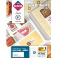 thumbnail image 1 of Maco Laser/Ink Jet White Cover-All Etiquetas De Envío 2"" X 4"" 10 Por Hoja 250 Por Paquete (Ml-1025), 1 of 5