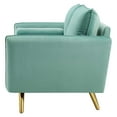 thumbnail image 3 of Sofa, Velvet, Blue, Modern Contemporary Urban Design, Living Lounge Room Hotel Lobby Hospitality, 3 of 9