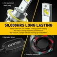 thumbnail image 3 of AUXITO H13 9008 LED Headlight Bulbs 120W 24000lm Per Set,700% Brighter, 6500K Cool White High Low Hi/Lo Dual Beam Headlight, Pack of 2, 3 of 11