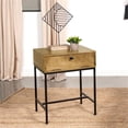 thumbnail image 4 of Pemberly Row 1-Drawer Rectangular Modern Wood End Table in Honey Brown, 4 of 12