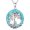 Mother with 1, variant on Real Turquoise Necklace for Mom Tree of Life Pendant 925 Sterling Silver Circle Genuine Gemstone December Birthstone Jewelry for Her