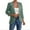 Green, variant on Women's Solid Eyelet Smocked 3/4 Sleeve Hollow Casual Loose Cardigan Tops