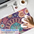 thumbnail image 4 of Long Mouse Pads for Desk,Multicolor Paisley and Floral Pattern Desk Mats on Top Of Desks, Desk Mouse Pad Extra Large with 3mm Non-Slip Base and Stitched Edge for Gaming,Office,Work,Home 31.5"x11.8", 4 of 6