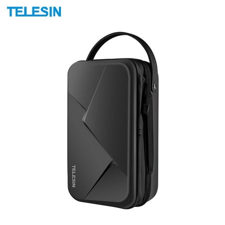 Image of TELESIN Waterproof Action Camera Hard Carrying Case Storage Box Protective Bag Extensible Large Capacity with Straps Compatible with GoPro Hero 5/6/7/8 Black Osmo Action One R/One X Camera