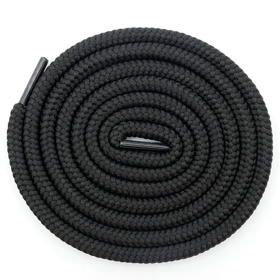 OUNONA 2 Pairs Universal Round  Shoelaces Rope For Sneakers Boots Dress Shoes High Durability Pant Rope For Sports And Daily Use