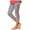 Gray, variant on AUNVITO Girls Baseball Print Yoga Capris Casual Sporty Stretchy High Waist Athletic Pants Fashion Activewear