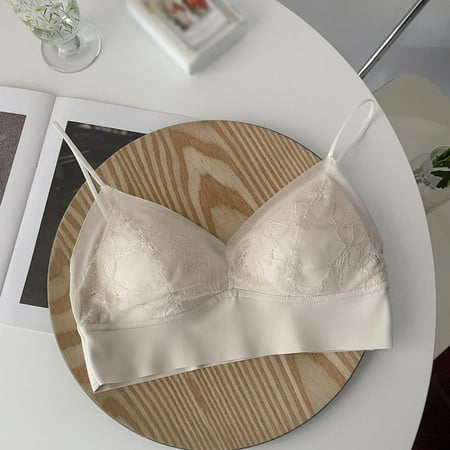 

Wuffmeow Sexy Lace Bra Wireless Breathable Women s Bralette Padded Tube Top