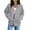 NN#-Light Gray, variant on Light Gray Womens Hoodies Long Sleeve Full-Zip Winter Sweaters Light Trendy Cotton Hooded Casual Drawstring with Pocket Jackets