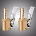 TUMALL 1/4inch Brass Tire Inflator Lock on Air Chuck, Air Compressor