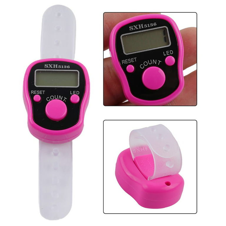 Finger Counter 5 Digit with LED light Display Finger Hand Tally