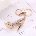 thumbnail image 4 of High Heel Shoe Keychain Rhinestone Shoe Keychain High Heel Crystal Purse Car Key Chain Gift Girl Bag Decorative Alloy Keyring, 4 of 5