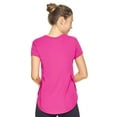 thumbnail image 2 of Expert Brand Women's Airstretch Lite Breeze Tee T-Shirt, Berry, XL, 2 of 5