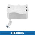 thumbnail image 4 of Automatic Engine Oil Cooler No.2761880001/A2761880001 for Mercedes-Benz C300 CLS400 Aluminum Silver Tone, 4 of 7