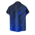thumbnail image 6 of Arnsht (S-5XL) Big and Tall Men's Cotton Linen Shirts Lapel Button Down Short Sleeve Dress Shirt Casual Summer Shirt Tops Blue M, 6 of 6