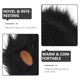 thumbnail image 2 of Un par de guantes de animales de pelo largo de piel de halloween negra, guantes de animales de pelo largo, guantes de animales guantes de invierno., 2 of 7
