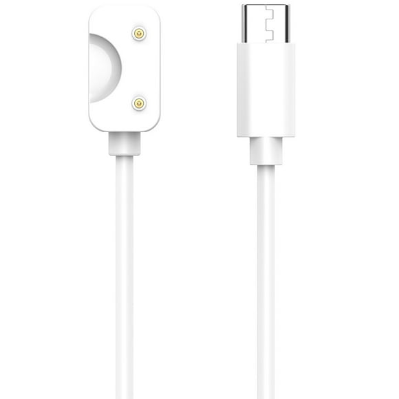 Peggybuy Magnetic Charging Cable Cord for Samsung Galaxy Fit 3 R390 (White 55CM Type C)