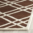 thumbnail image 2 of SAFAVIEH Cambridge Judy Geometric Wool Area Rug, Dark Brown/Ivory, 2'6" x 4', 2 of 4
