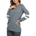thumbnail image 3 of Long Sleeve Shirts for Women Sweaters Crewneck Sweatshirts Blouse Tunic, 3 of 7