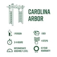 thumbnail image 7 of Vita 57"L x 24"W x 88H" Carolina Vinyl Arbor, Brown, VA84070, 7 of 7