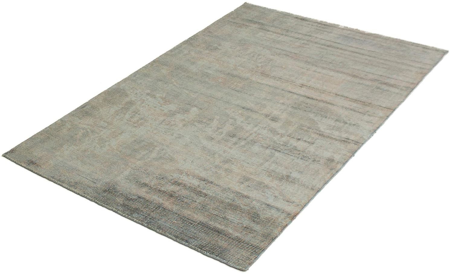 ECARPETGALLERY 5'0" x 7'8" Transitional Galleria Hand Loomed Area Rug for Living Room, Dining Room and Bedroom in Blue