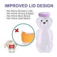 thumbnail image 5 of "3 Vaso Entrenador Bebida Oso Kit Con Popotes Y Cepillo Agua Oso Belug Multicolor ", 5 of 5