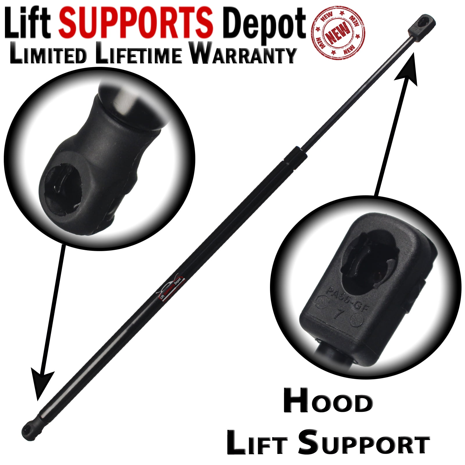 Qty 1 Fits Gm Full Size Suv 07 to 14 Hood Lift Support Made by Lift