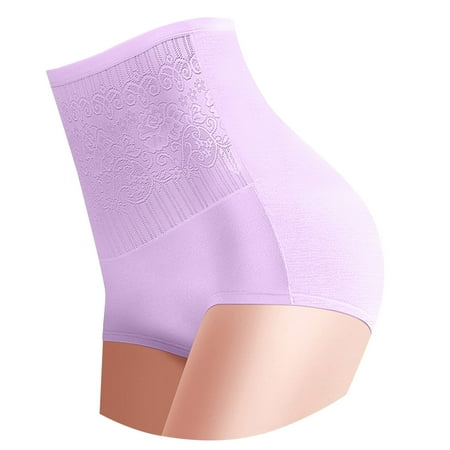 Baqcunre High Waisted Underwear for Women Womens High Waist Shapewear Panties Tummy Control Butt Lifter Body Shaper Panty Ladies Slim Waist Trainer Pants Tummy Control Underwear Womens Underwear
