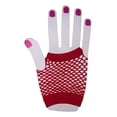 thumbnail image 1 of Guantes Red Malla Cortos Moda Cosplay Kpop Emo Rock 80s 90s, 1 of 2