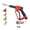 14.8mm, variant on High-Pressure Water Gun with Extended Replaceable Nozzle, Anti-Winding Home Garden Car Cleaning Tool, Includes 4 Quick-Connect Connectors for Versatile Use