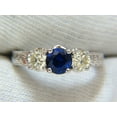 thumbnail image 4 of 2.14ct NATURAL BLUE SAPPHIRE DIAMONDS RING 14KT CLASSIC EDWARDIAN DECO, 4 of 5