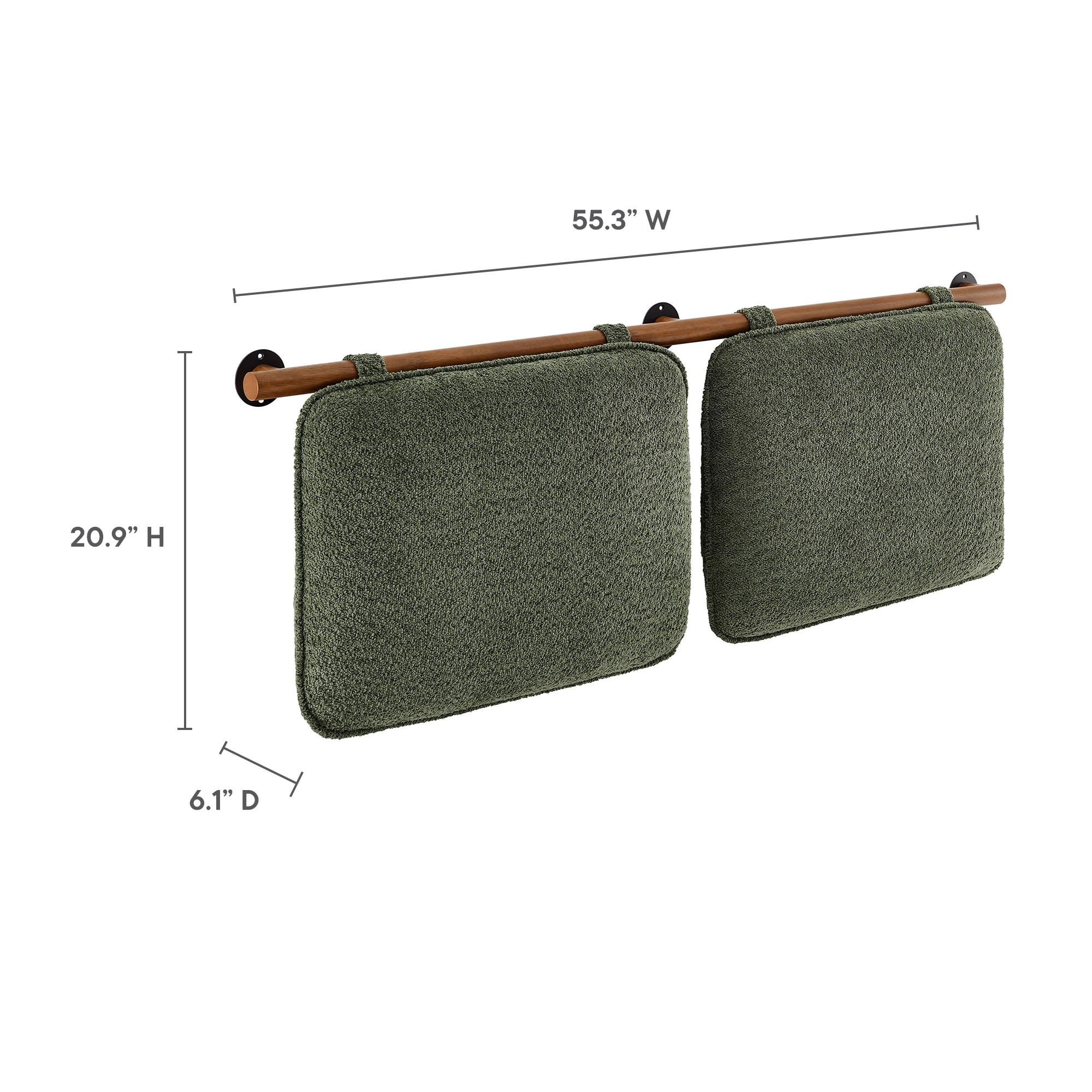 Anela Full Headboard in Sage Walnut