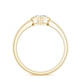 thumbnail image 2 of Heart Shape Lab Grown Diamond Promise Ring for Women (Half Carat, EF-VS Quality), 18K Yellow Gold, US 6.00, 2 of 8