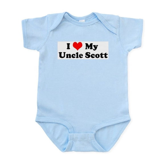 CafePress - I Love My Uncle Scott Infant Creeper - Baby Light Bodysuit, Size Newborn - 24 Months