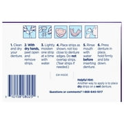 Poligrip Comfort Seal Denture and Partials Adhesive Strips, 40 Ct, for Adults