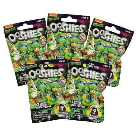 Jakks Pacific Toys - Ooshies Pencil Toppers - Teenage Mutant Ninja Turtles Series 1 - 5 Pack Lot