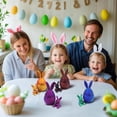 thumbnail image 5 of CoreLiving Easter Eggs 3D Printed Mini Bunny Inside Surprise Figurine Set Colorful Rabbit Animal Toys Prefilled Easter Eggs Bulk Basket Stuffers for Party Favors Spring Holiday Decor Gifts, 5 of 8