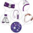 thumbnail image 6 of Long Crossbody Lanyard Clear Case for Samsung Galaxy S23 Ultra (Not S23) with Adjustable Neck Strap, Glitter Sparkly Bling Quicksand Phone Cover Cases for Samsung S23 Ultra QKG Purple, 6 of 14