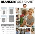 thumbnail image 6 of Custom Blanket with Text Photos Customized Blanket Personalized Throw for Adult Kid Birthday Wedding Christmas Halloween Fathers Mothers Valentines Day Gift Couch Sofa Bedroom 40"x 30", 6 of 6