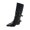 Black, variant on Knee High Boots Women, Fold Over Shark Boots Pointed Toe block heels Wide Calf,Minimalist Street Style Faux Leather Boots for Fall & Winter