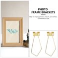 thumbnail image 4 of Bracket Frame Support Bracket Imitation Gold Iron 4Pcs 5.3x2In, 4 of 9
