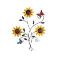 thumbnail image 2 of Metal Sunflower Garden Wall Hanging Wrought Iron Ornament Wall Decoration, 2 of 5